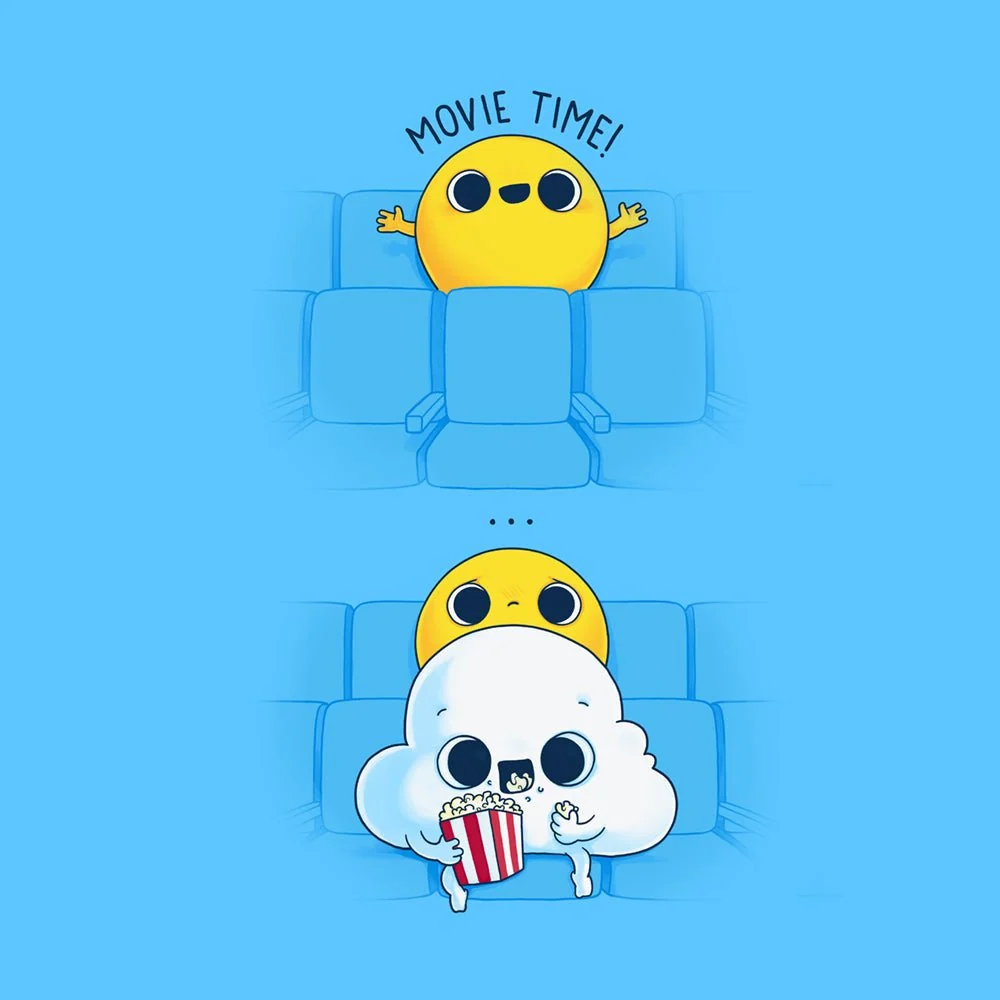 Movie Time Art Print Naolito