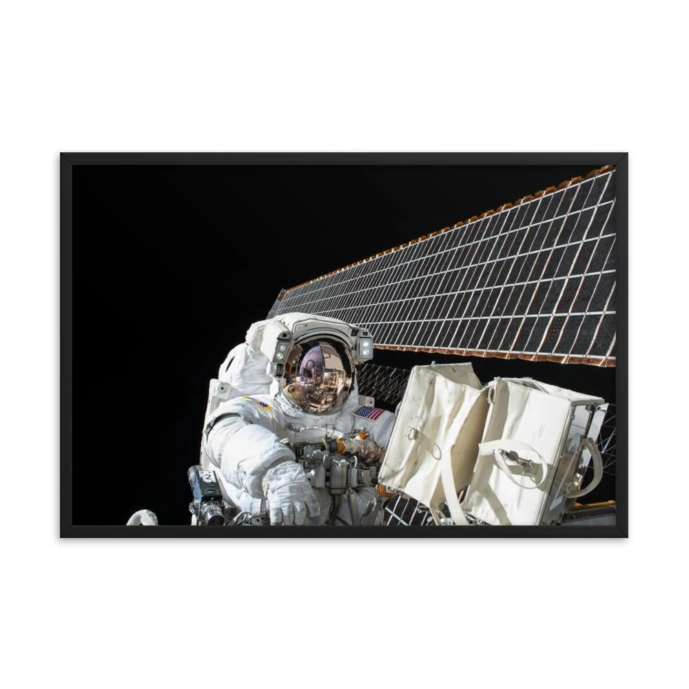 Astronauta - cartel en marco Blanco NASA