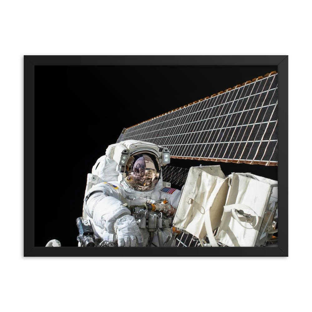 Astronauta - cartel en marco Blanco NASA