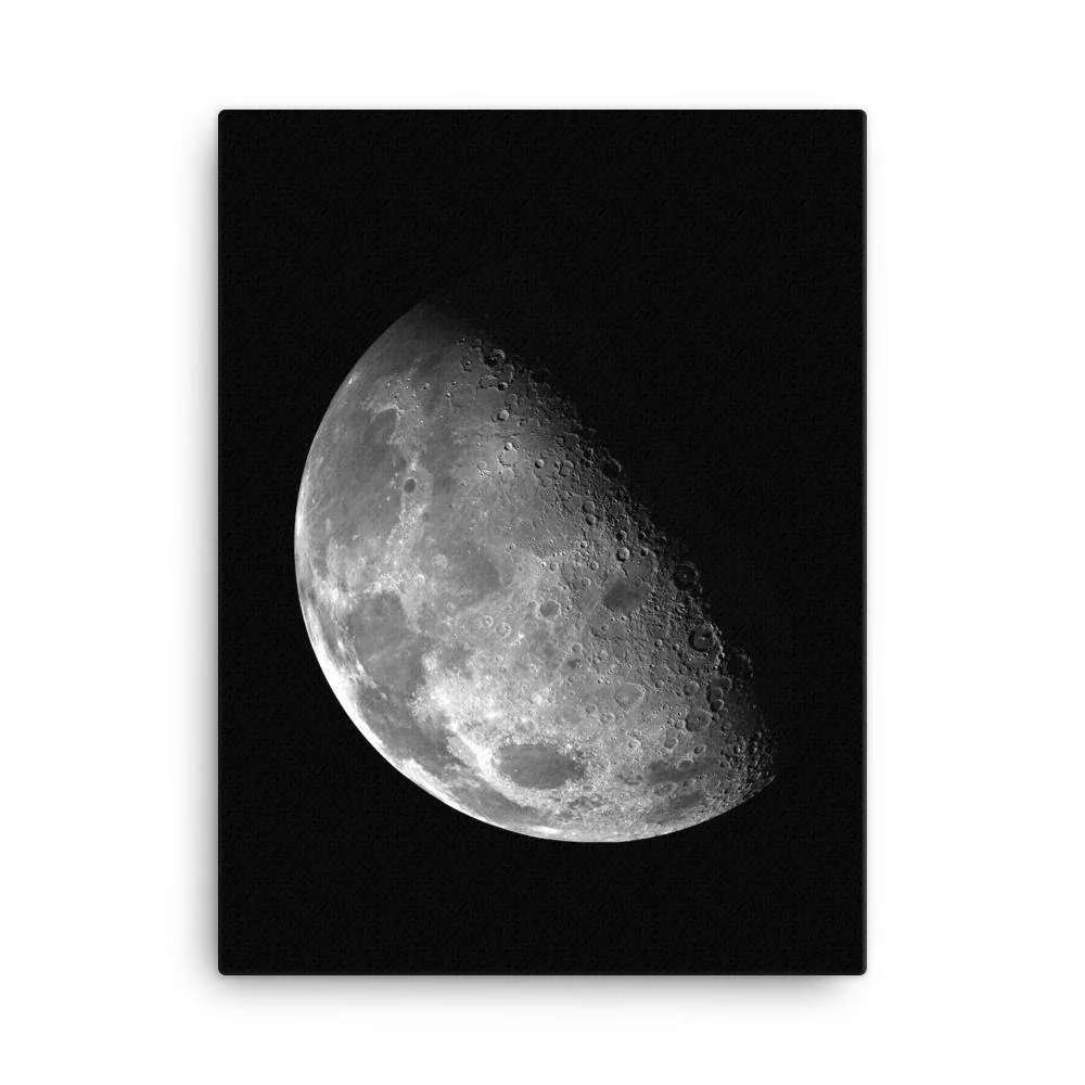 Luna creciente de la NASA - Lienzo
