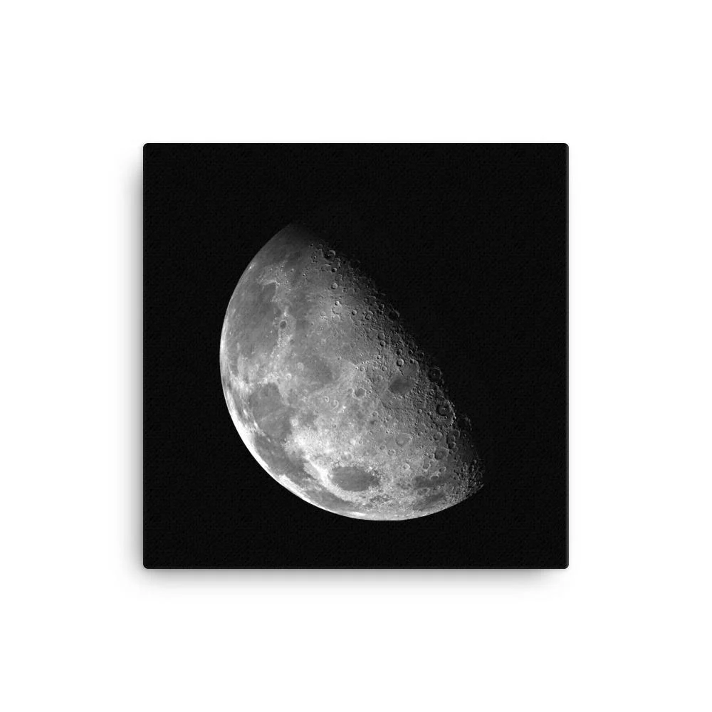 Luna creciente de la NASA - Lienzo