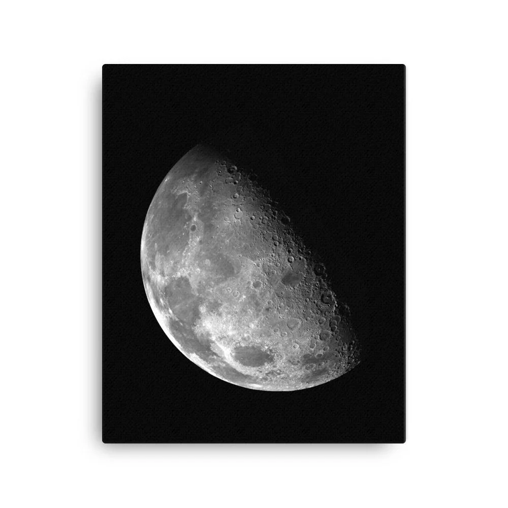 Luna creciente de la NASA - Lienzo