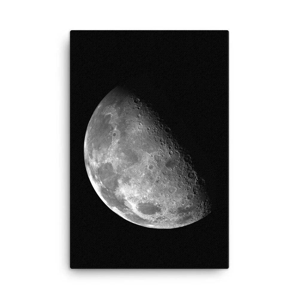 Luna creciente de la NASA - Lienzo