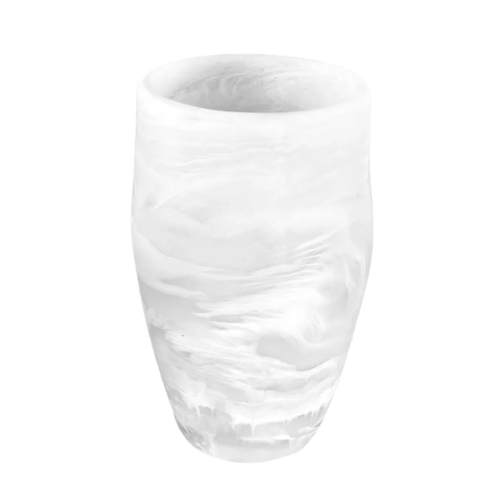 Classical - Florero Mediano Remolino Blanco Nashi Home