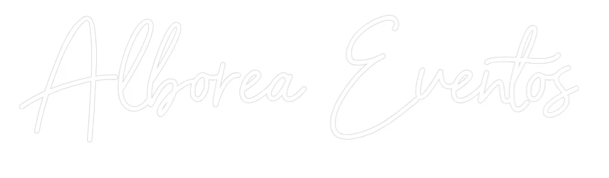 Neon personalizado: Alboreá Eventos