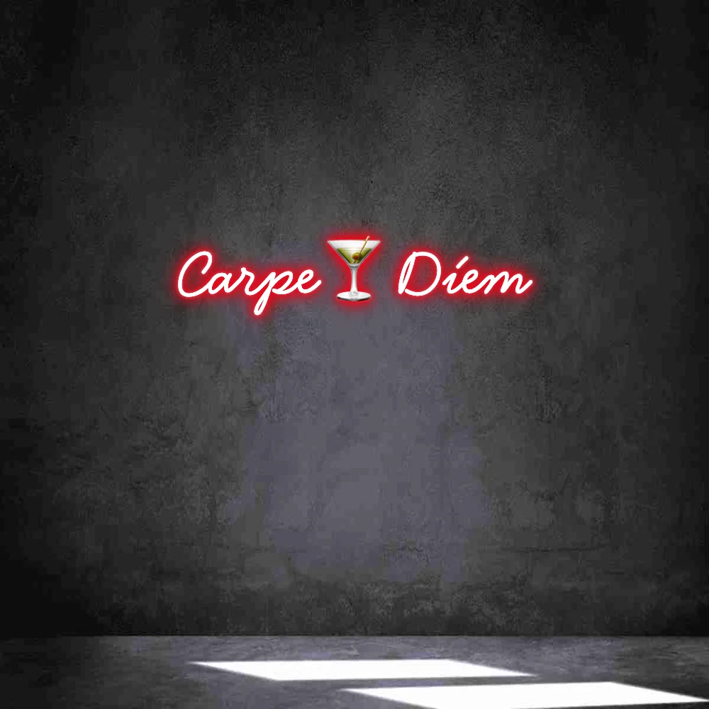 Neon personalizado: Carpe🍸 Díem