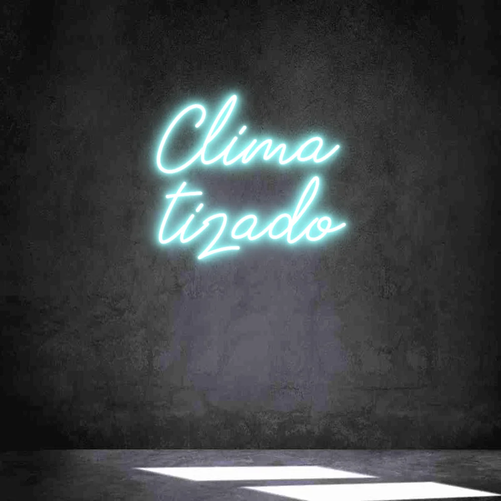 Neon personalizado: Clima tizado