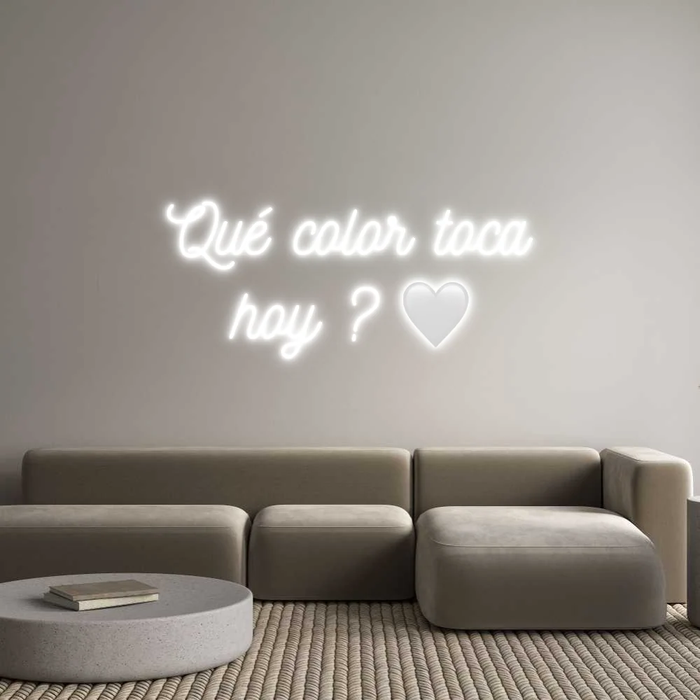 Neon personalizado: Qué color toc...