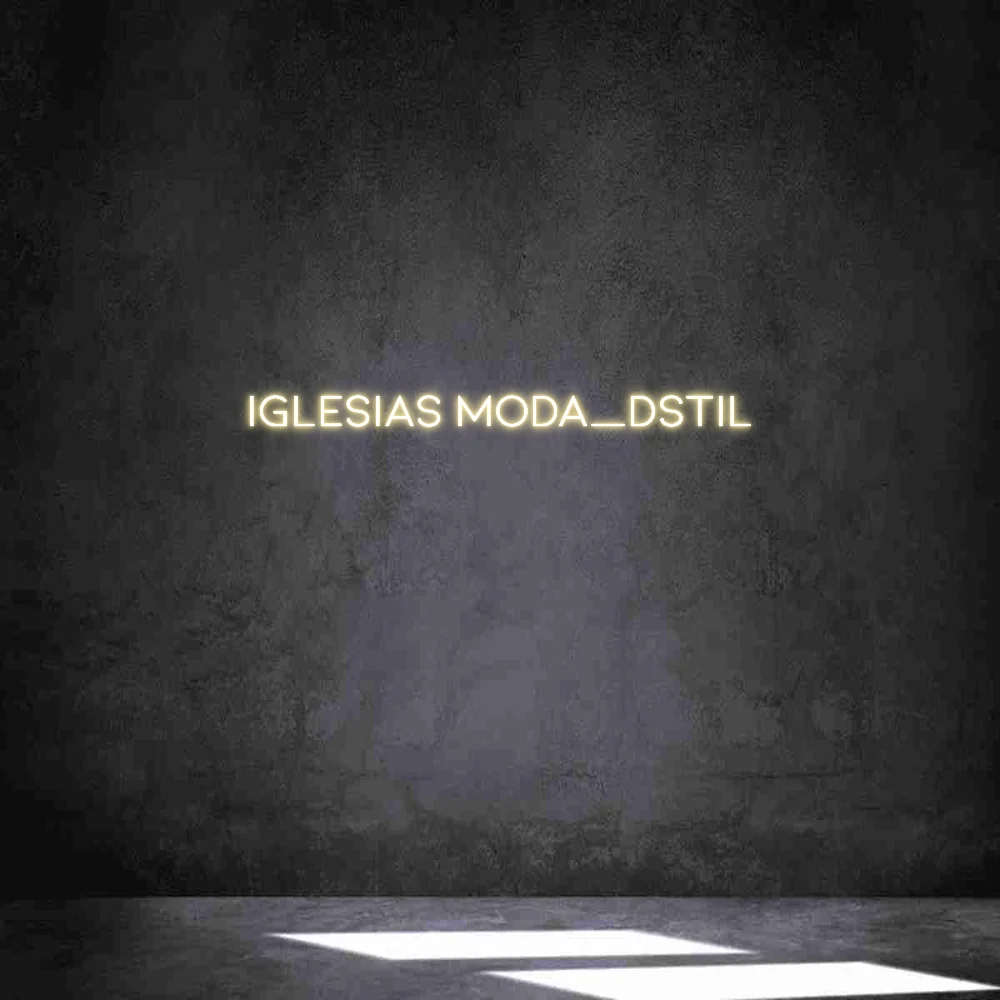 Neon personalizado: Iglesias Moda_d...