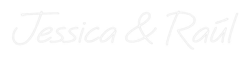 Neon personalizado: Jessica & Raúl