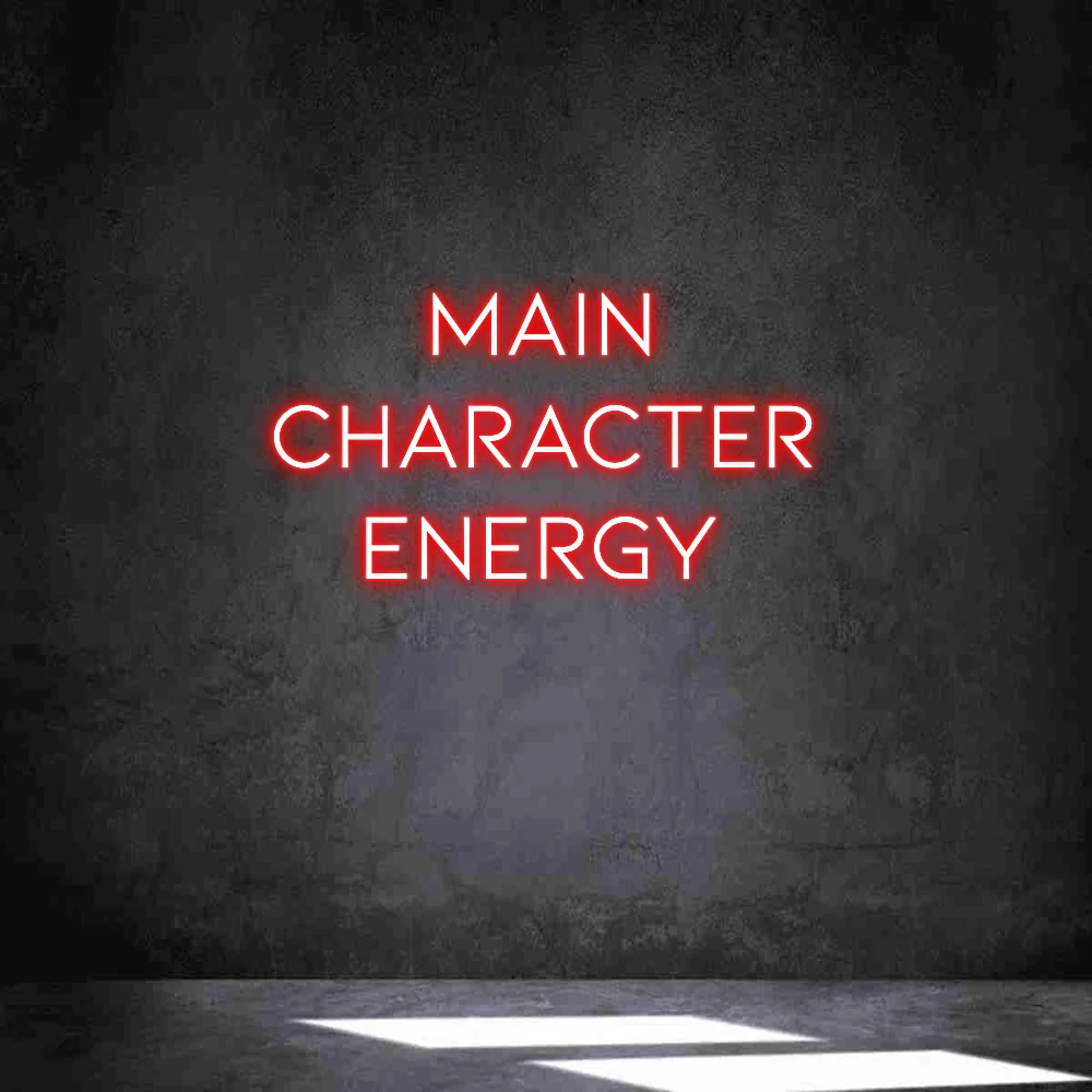 Neon personalizado: Main Character...