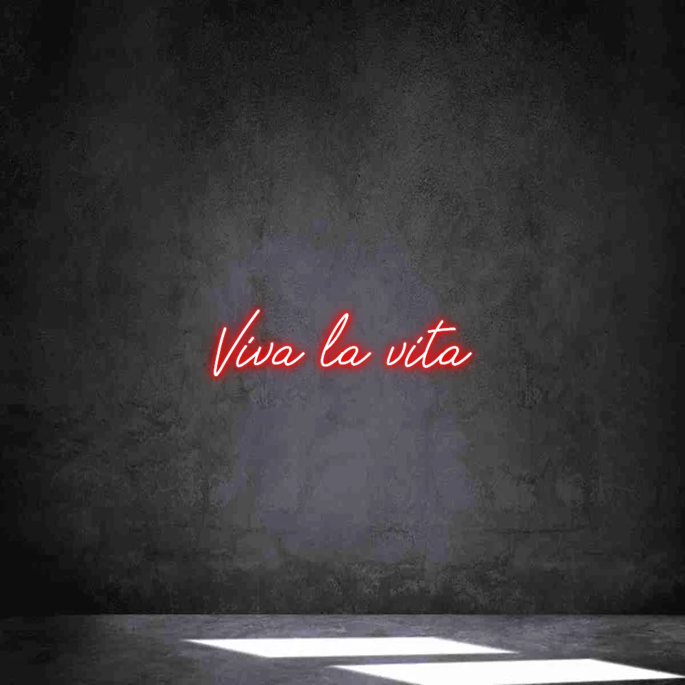 Neon personalizado: Viva la vita