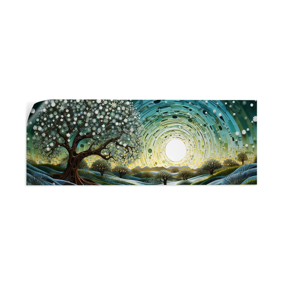 Noche Bosque Panorámico Poster