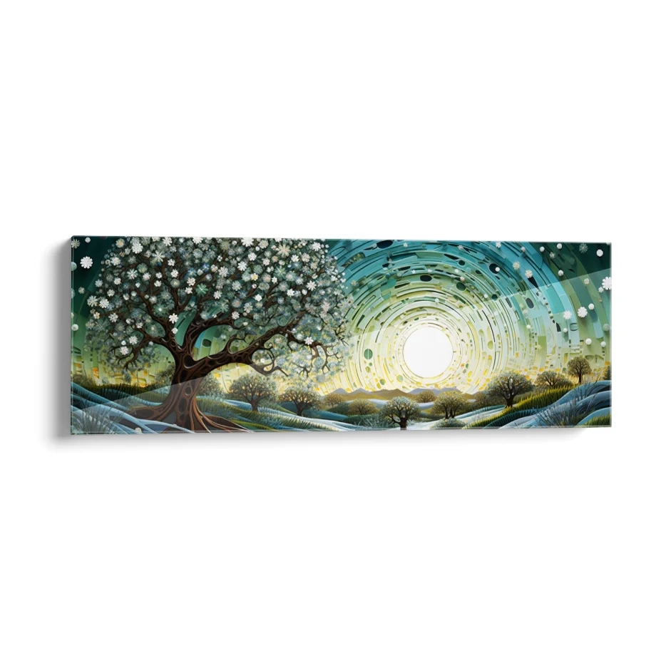Noche Bosque Panorámico Poster
