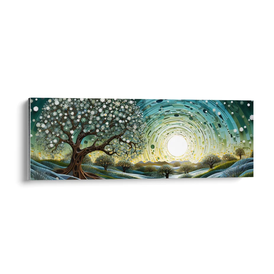 Noche Bosque Panorámico Poster