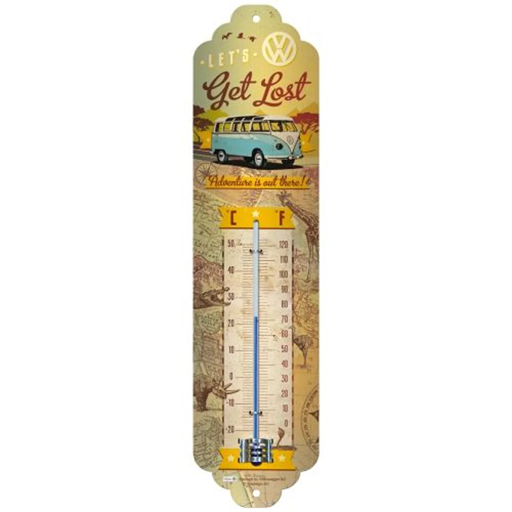 Nostalgic-Art VW Bulli Lets Get Lost Thermometer