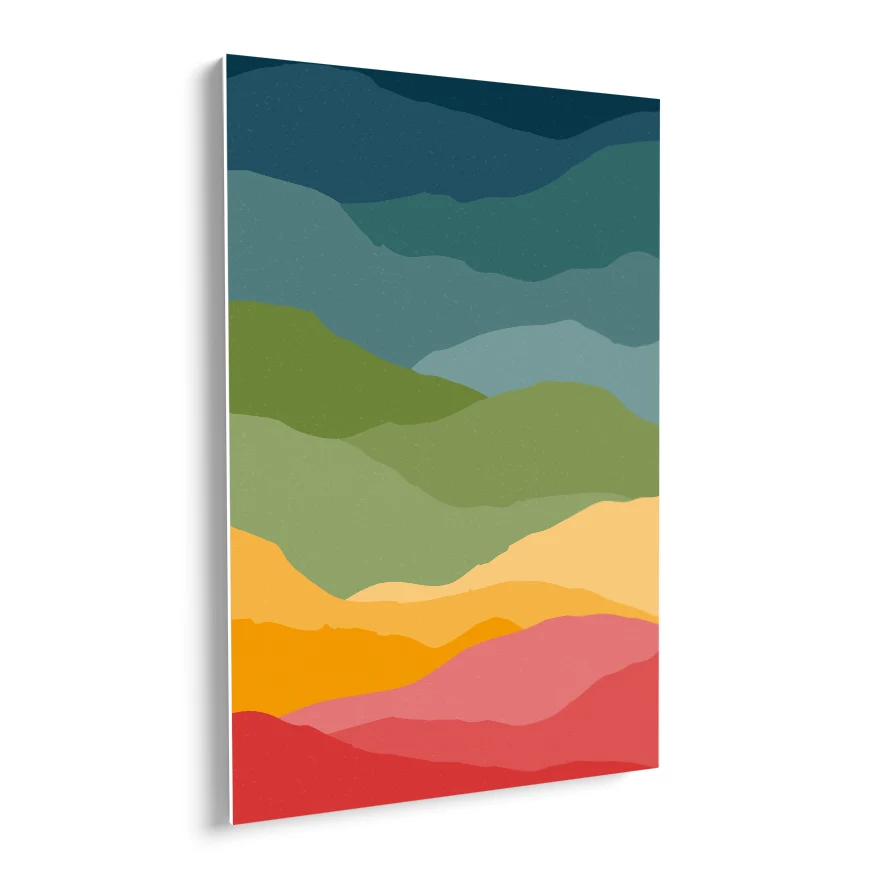 Nubes Colores Tríptico Poster