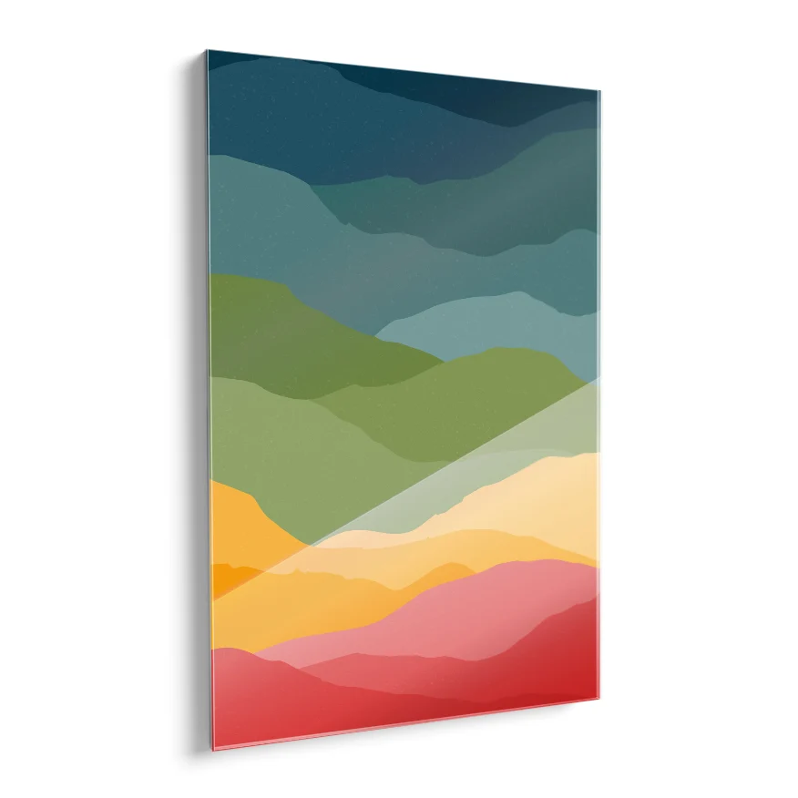 Nubes Colores Tríptico Poster