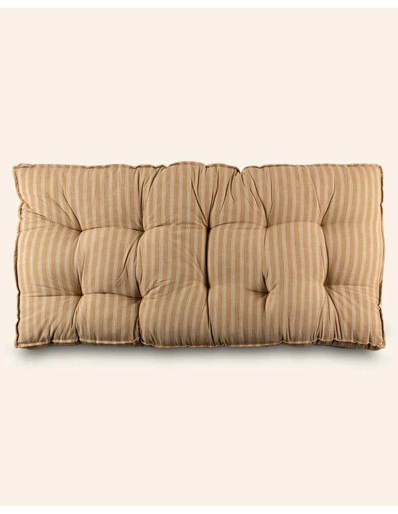Cojín de suelo Ottawa beige rayas Ofelia Home & Decor