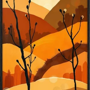 Orange slopes Orange Autumn