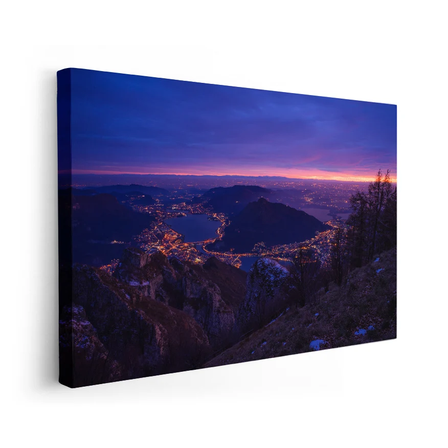 Paisaje al Atardecer Poster