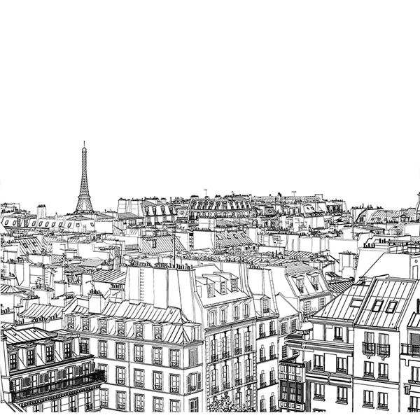 PAPEL MURAL - BLACK & WHITE 26