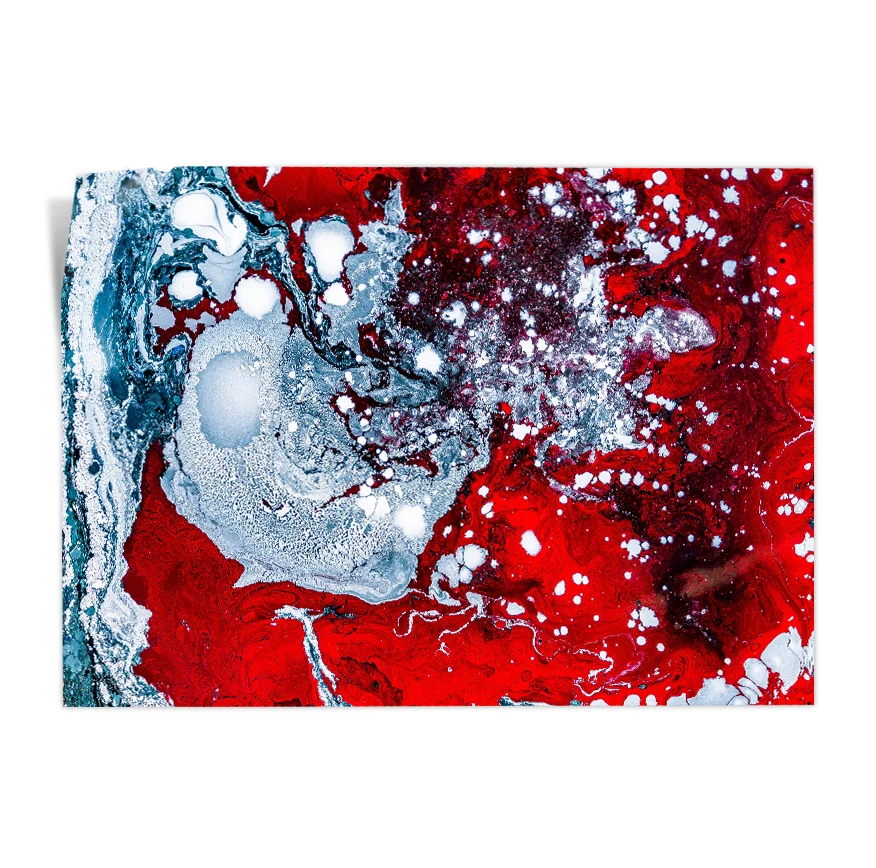 Plata y Rojo Poster