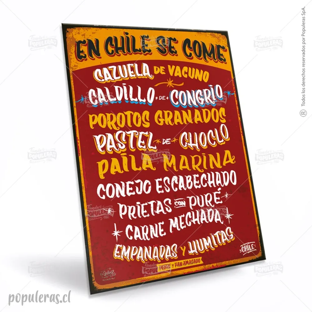 Cartel En Chile se Come... Populeras