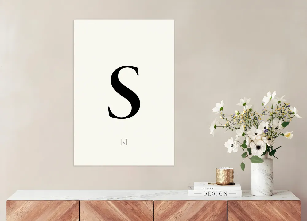 Letra S - Póster Posterscape Creative Studio