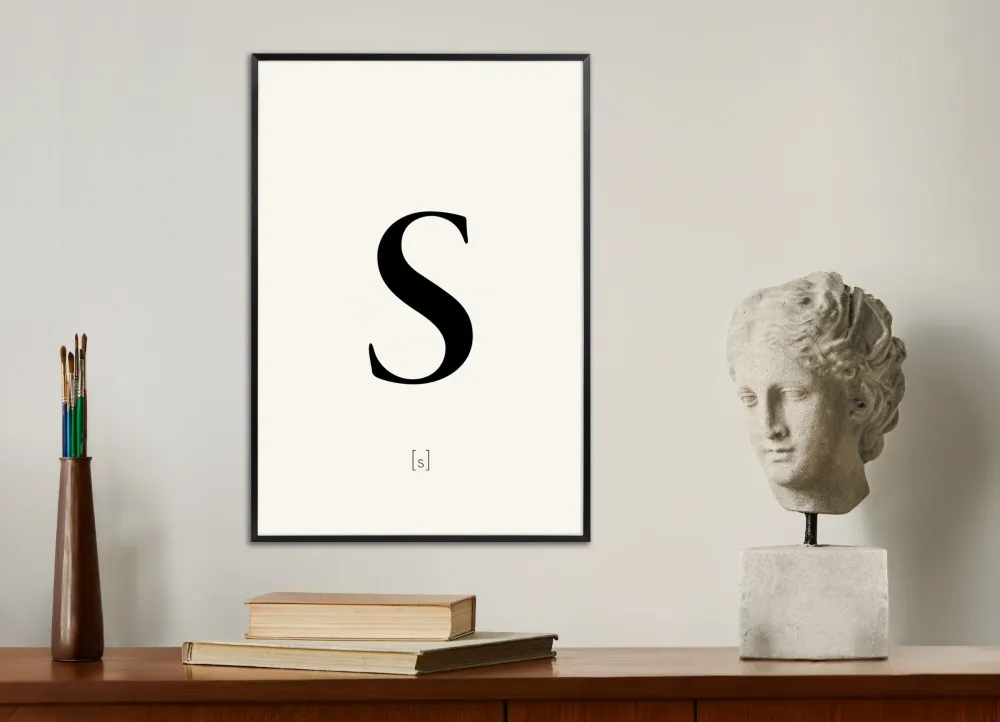 Letra S - Póster Posterscape Creative Studio