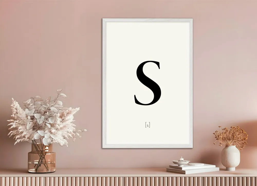 Letra S - Póster Posterscape Creative Studio