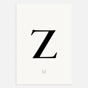 Letra Z - Póster Posterscape Creative Studio