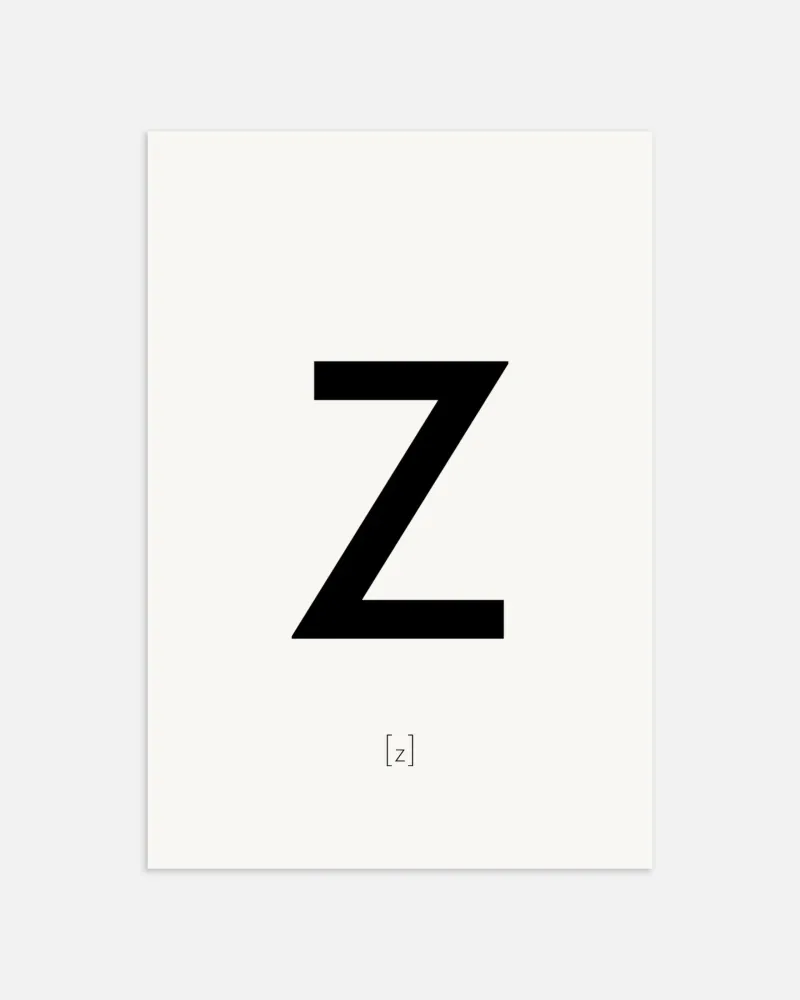 Letra Z - Póster Posterscape Creative Studio