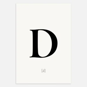 Letra D - Póster Posterscape Creative Studio