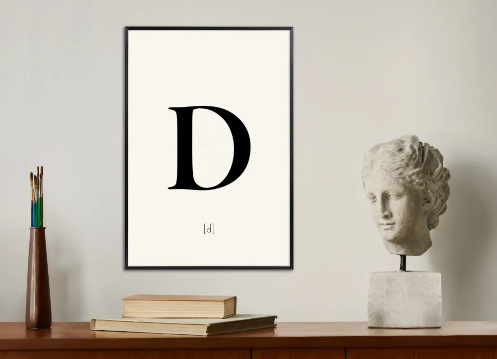 Letra D - Póster Posterscape Creative Studio