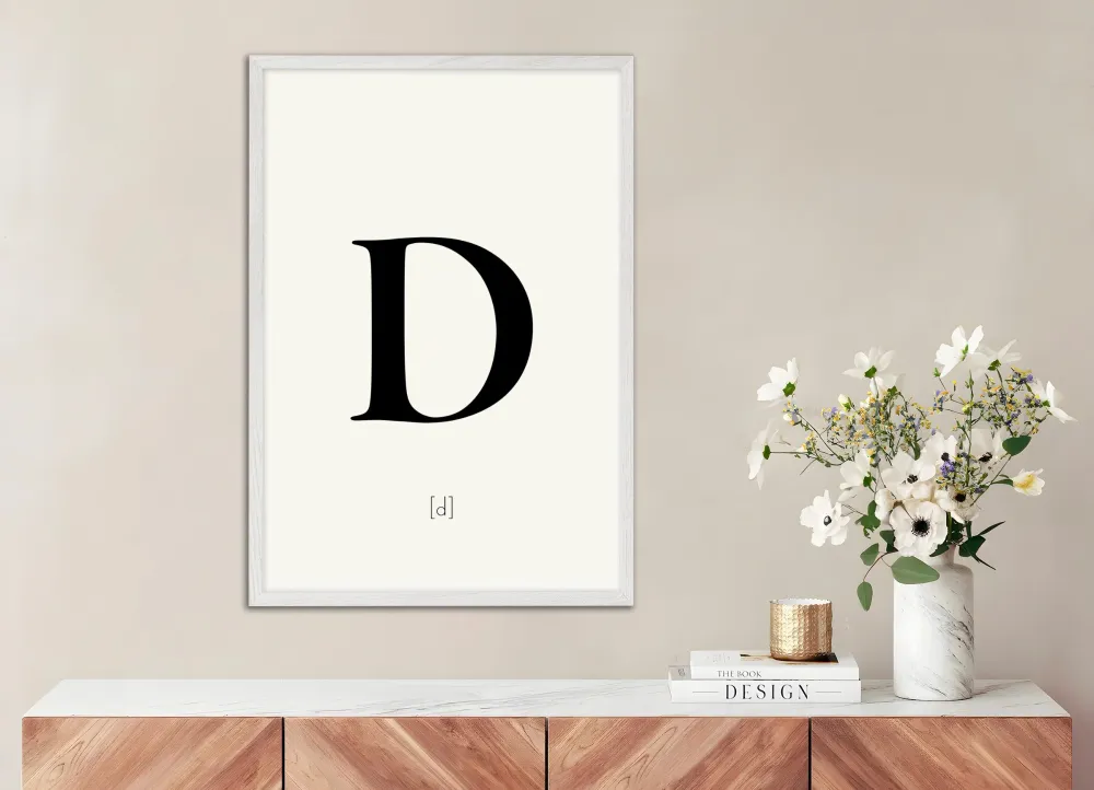 Letra D - Póster Posterscape Creative Studio