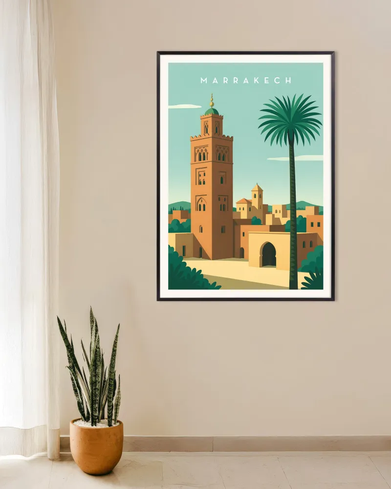 Lámina decorativa de Arte de pared Marrakech Póster Posterscape Creative Studio