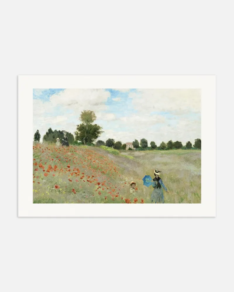 Láminas decorativas Campo de amapolas de Monet - Póster Posterscape Creative Studio
