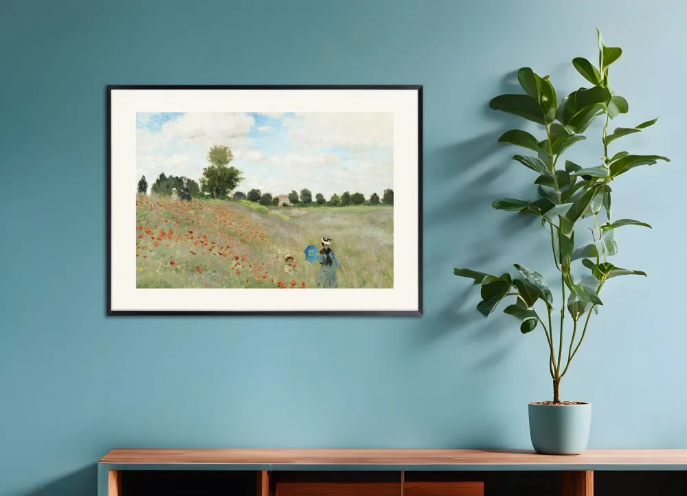 Láminas decorativas Campo de amapolas de Monet - Póster Posterscape Creative Studio