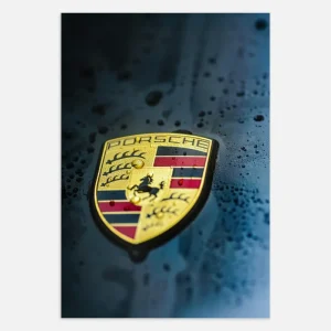 Logo de Porsche - Lámina decorativa Posterscape Creative Studio