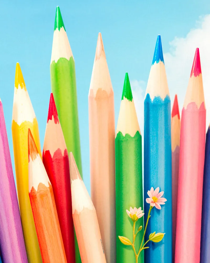 Lápices de colores - Póster Posterscape Creative Studio