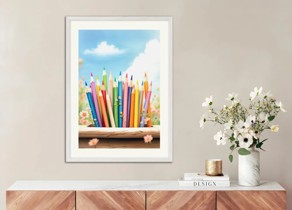 Lápices de colores - Póster Posterscape Creative Studio