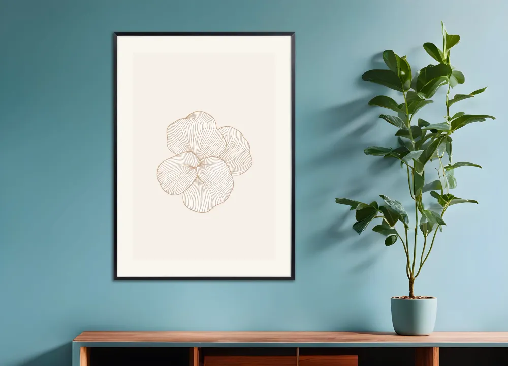 Patrón floral 02, arte abstracto - Póster Posterscape Creative Studio
