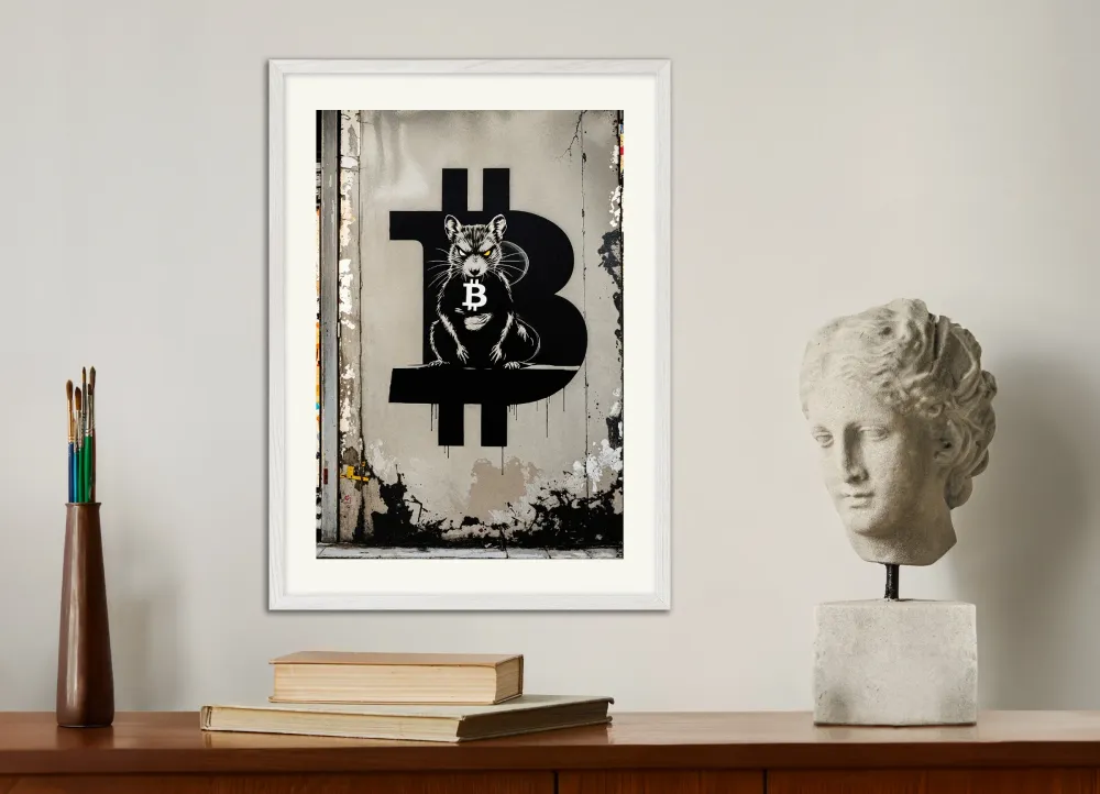 Póster de Bitcoin, El Ratón Posterscape Creative Studio