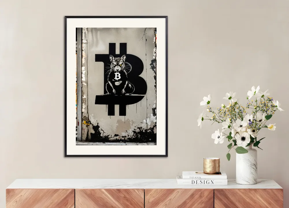 Póster de Bitcoin, El Ratón Posterscape Creative Studio