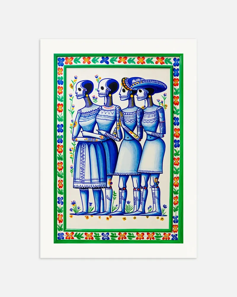 Póster del Dí de los Muertos en México Posterscape Creative Studio