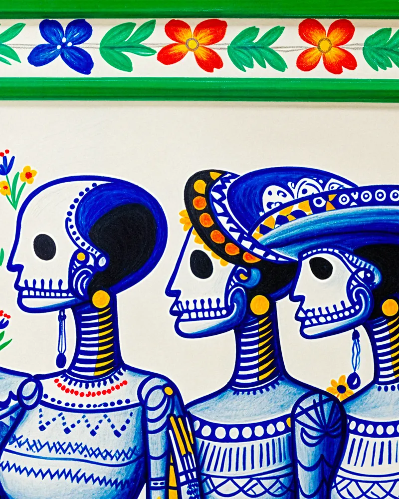Póster del Dí de los Muertos en México Posterscape Creative Studio