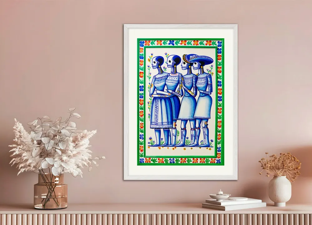 Póster del Dí de los Muertos en México Posterscape Creative Studio