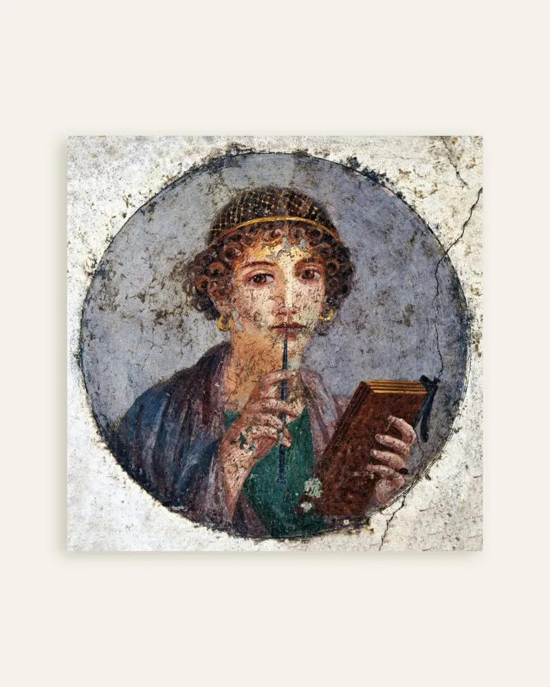 Póster fresco de Safo de Pompeya Posterscape Creative Studio