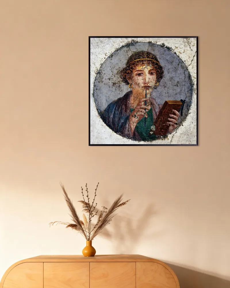 Póster fresco de Safo de Pompeya Posterscape Creative Studio